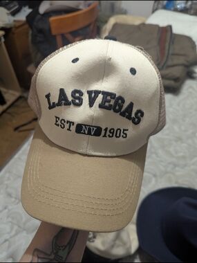Las Vegas Beige & Cream Trucker Hat